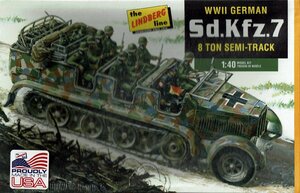 Sd.Kfz.7 WWII ドイツ 8トン セミトラック 1/40 リンドバーグ