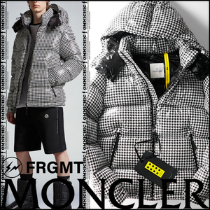 名作/藤原ヒロシ着/国内正規品■新品38万【MONCLER GENIUS FRGMT】モンクレールジーニアスフラグメントSOCOTRINE千鳥格子ダウンジャケット2