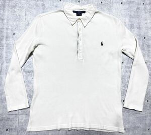 ラルフローレン ゴルフ ストレッチ ポロシャツ カットソー 長袖 ワンポイント　ロゴボタン RALPH LAUREN GOLF USA企画 アメリカ企画 柳7951