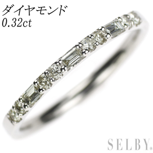 Pt1000 ダイヤモンド リング 0.32ct 新入荷 出品1週目 SELBY