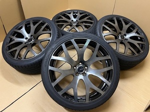 ホイール付タイヤ４本セット RAYS WALTZ S7 FORGED 19×8JJ+48 PCD100 225/40/19 HANKOOK 2022年製 非常に良い状態のタイヤ