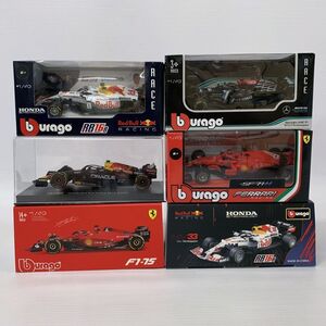 Bburago ブラーゴ 1/43 F1-75 他 ルクレール ボッタス フェルスタッペン ライコネン 等 6台セット 《フィギュア・山城店》O2920