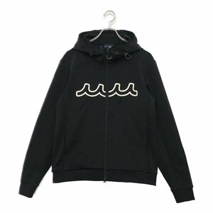 coco★新品★muta MARINE★ムータ マリン★ムータ★長袖ダブルジップパーカー★黒/ブラック★4(S)※レターパックプラス発送可★87431