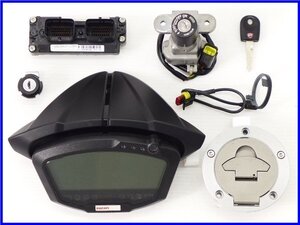 ★ 《M2》良品♪2011年 1198SP 純正メーター＆ECU＆キーset♪848/1098♪18,856km♪