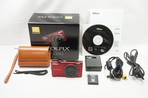 【適格請求書発行】良品 Nikon ニコン COOLPIX S6000 コンパクトデジタルカメラ レッド 元箱付【アルプスカメラ】240510h