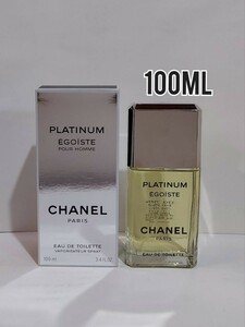 【100ml☆残量多】シャネル プラチナム エゴイスト オードゥ トワレット☆CHANEL PLATINUM EGOISTE EAU DE TOILETTE VAPORISAPOER SPRAY