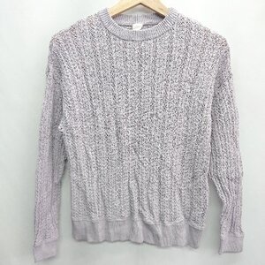 ◇ chambre de charme シャンブルドゥシャーム 長袖 ニット セーター サイズF ラベンダー系 レディース E