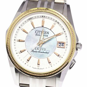 シチズン CITIZEN H111-T013881 エクシード エコドライブ 11P ソーラー電波 メンズ _746583