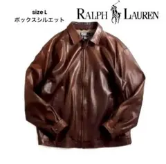 90s Ralph Lauren ラルフローレン　ラムレザージャケット