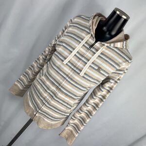 希少品■数回着用 美品■BURBERRY■BLACKLABELバーバリーブラックレーベル■ボーダー ジップアップパーカー ■ホースマーク■サイズ2