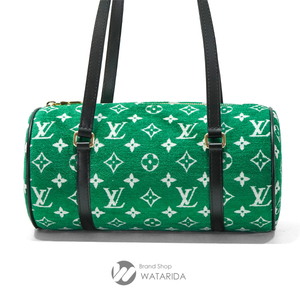 ルイヴィトン Louis Vuitton バッグ パピヨン M46206 LVマッチ ベルベット グリーン 保存袋付 送料無料