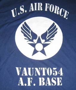 U.S.AIR FORCE　米空軍　紺　ネイビー　Tシャツ　L