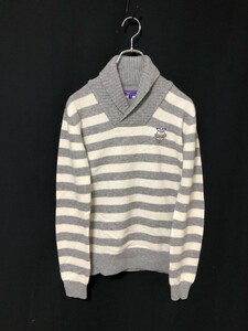 未使用★定価38,000円+税　BEAMS GOLF ビームスゴルフ 100％カシミヤ ニット ジップカーディガン メンズS