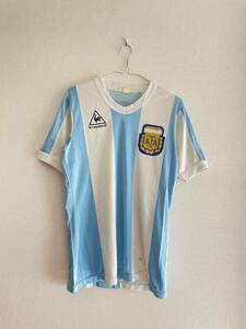 A8/190★激レア★マラドーナ Maradona★ルコック le coq sportif アルゼンチン代表 ARGENTINA 80s Home ユニフォーム 日本正規品☆M