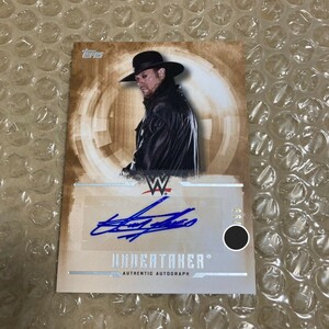 Topps WWE 2017 UNDERTAKER AUTHENTIC AUTOGRAPH アンダーテイカー 直筆サインカード プロレスカード