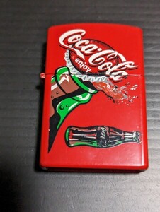 [希少] Coca・Cola コカ・コーラ オイルライター 当時物 入手困難 未使用品 ビンテージ ライター 雑貨 コレクション 昭和レトロ