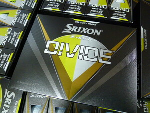 ◆2023年！SRIXON/スリクソン/日本正規品 NEW Z-STAR DIVIDE/イエロー×ホワイト/1ダース/01・02・03・04◆松山秀樹！