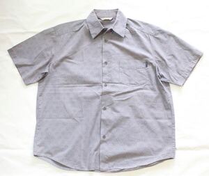 00s old stussy オールドステューシー　usa製　dotted shortsleeve shirt 半袖シャツ ブルー