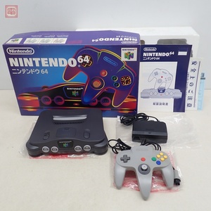 動作品 シリアル一致 N64 ニンテンドウ64 本体 NUS-001 任天堂 Nintendo 箱説付【20