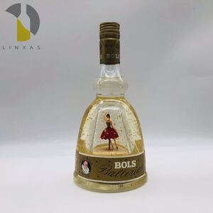 【未開栓】BOLS ボルス リキュール 金箔スノードーム オルゴール バレリーナ 古酒 AF000131