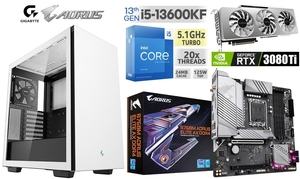 ■《第13世代》intel Core i5-13600KF/RTX3080Ti/B760/DDR5 32GB/M.2SSD 512GB/850W/Win11 Pro/Office2021 ゲーミングPC