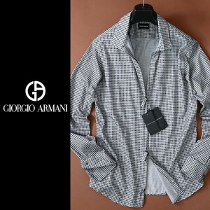 dr153●GIORGIO ARMANI●ジョルジオアルマーニ●秋に最適●ジップアップシャツ●40