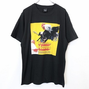 INABA?/?SALAS イナバサラス FREE メンズ Tシャツ 音楽 バンドT 稲葉浩志 スティーヴィーサラス Maximum Huavo 初回限定版 鶏 鳥 半袖 黒