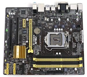 【中古】ASUS製 MicroATXマザーボード B85M-E LGA1150 [管理:1050003671]