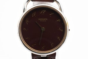 エルメス ラウンド シルバー クォーツ レディース腕時計 HERMES