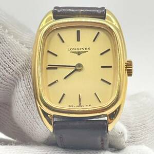 LONGINES ロンジン オーバル型 805-SWISS-6191 レディース ゴールド クオーツ クォーツ 腕時計 ジャンク品