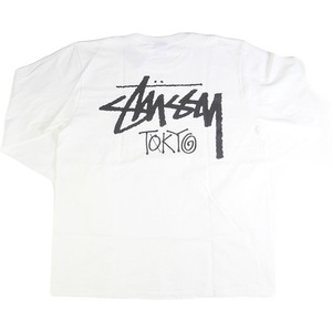 STUSSY ステューシー 24AW STOCK TOKYO LS TEE WHITE 東京限定ロンT 白 Size 【XL】 【新古品・未使用品】 20805136