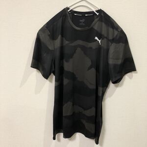 ★プーマ PUMA トレーニング AOP SS 半袖 Tシャツ 迷彩 ブラック XXLサイズ 522010-01