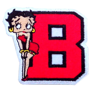 Betty Boop ベティーちゃん 刺繍 ワッペン 【Betty-B】 BBW-011