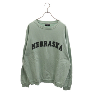 ラフシモンズ ARCHIVE REDUX 21SS SWEATER WITH NEBRASKA PRINT ネブラスカプリントスウェット トレーナー ミントグリーン A01-130