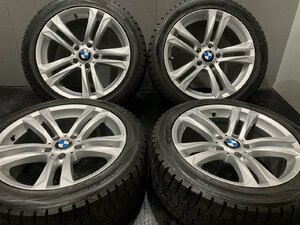 【DUNLOP WINTER MAXX WM01 245/45R18】スタッドレス【MAK LUFT 18インチ 4本 8J5HPCD120+30】バリ溝 BMW純正キャップ　(TG263)