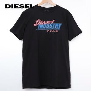 L/新品 DIESEL ディーゼル ロゴ Tシャツ DIEGOSK37 メンズ レディース ブランド カットソー 黒