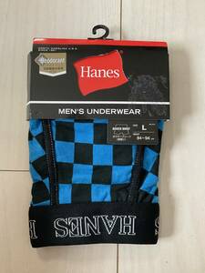 未使用 HANES BOXER BRIEF L ブルー