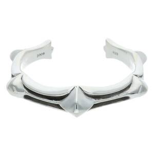 クロムハーツ Chrome Hearts WAXD PNK CUFF/ワックスドパンクカフバングル シルバーブレスレット 中古 SS07