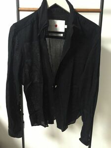 新品同様本物マーカMARKAドクロカフスワイヤードレスシャツ黒スカル1メンズブラックビジネススーツ