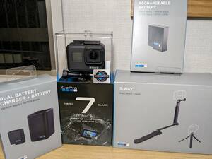 GoPro Hero 7 Black + 3-WAY + バッテリーチャージャー