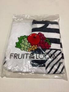 FRUIT OF THE LOOM(フルーツオブザルーム)Tシャツ ボーダー パックT（無地＆ボーダー）2枚セット★長期保管・未着用品☆Ｌサイズ