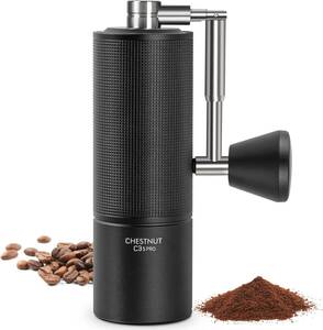 【新品未使用】TIMEMOREタイムモアC3sPro 手挽きコーヒーミル coffee grinder　ブラック②