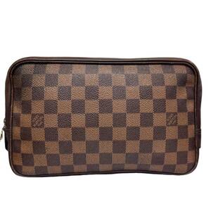 Louis Vuitton ルイヴィトン ダミエ トゥルーストワレット25 N47623 セカンドバッグ ブラウン系 【中古】 12412K46