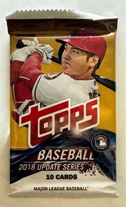 【1円スタート】Topps BASEBALL 2018 UPDATE SERIES 1パック 大谷翔平 ルーキーカード shohei ohtani 未開封