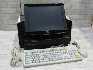 Ω 新DC 0568♪ 保証有 TEC【 SJ-9000-S 】東芝テック事務コン キーボード/マウス付 動作OK・祝10000!取引突破!!