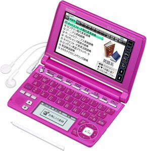 CASIO Ex-word 電子辞書 XD-A4800FP フラッシュピンク 高校生学習モデル ツ(中古品)