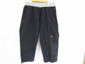 THE NORTH FACE TRAINING RIB CROPPED PANTS ザノース・フェイス トレーニングクロップドパンツ ブラック Lサイズ 中古品 ◆100528