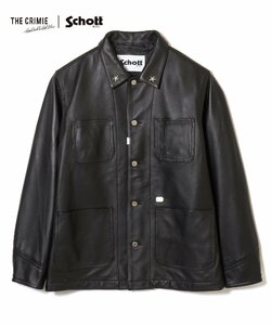 Mサイズ Crimie クライミー ショット コラボ レザー カバーオールジャケット SCHOTT THE CRIMIE LAMB LEATHER COVER ALL JACKET