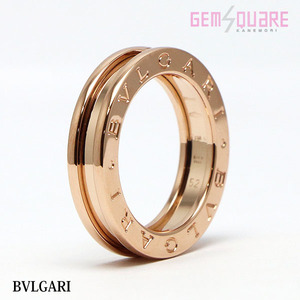 【値下げ交渉可】BVLGARI K18PG ブルガリ ビーゼロワン XSサイズ リング 指輪 サイズ52 7.7g 仕上げ済