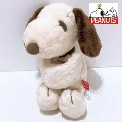 PEANUTS ベージュ スヌーピー ぬいぐるみ チャーム 21cm